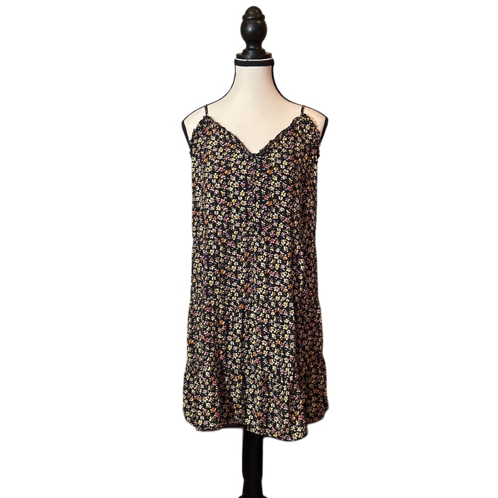 Mimi Chica Black Floral Sundress Junior XL